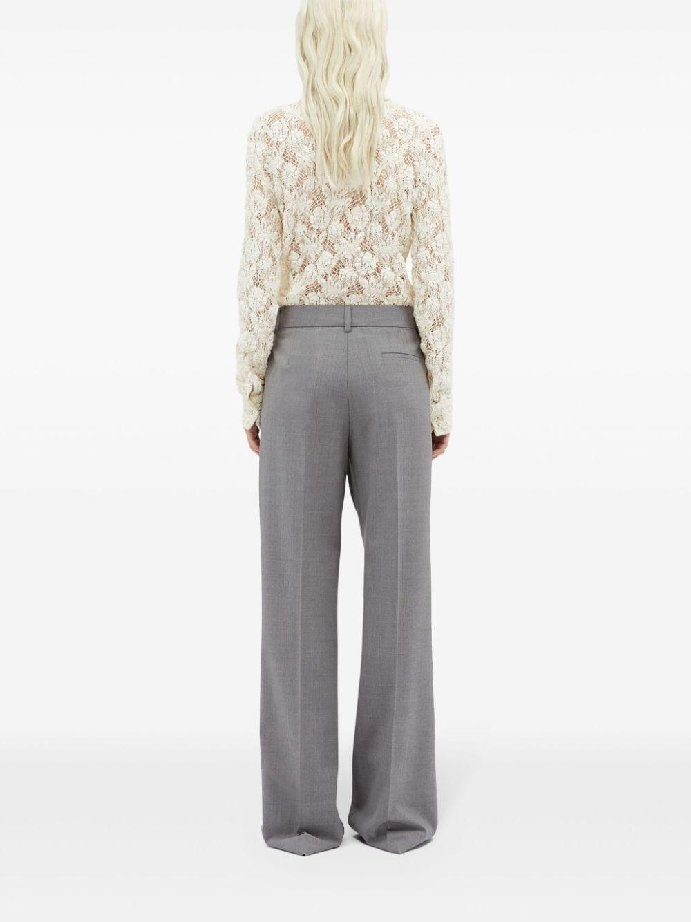 Pantalone grigio vita alta classico 3741MDP01247506 97 MSGM 