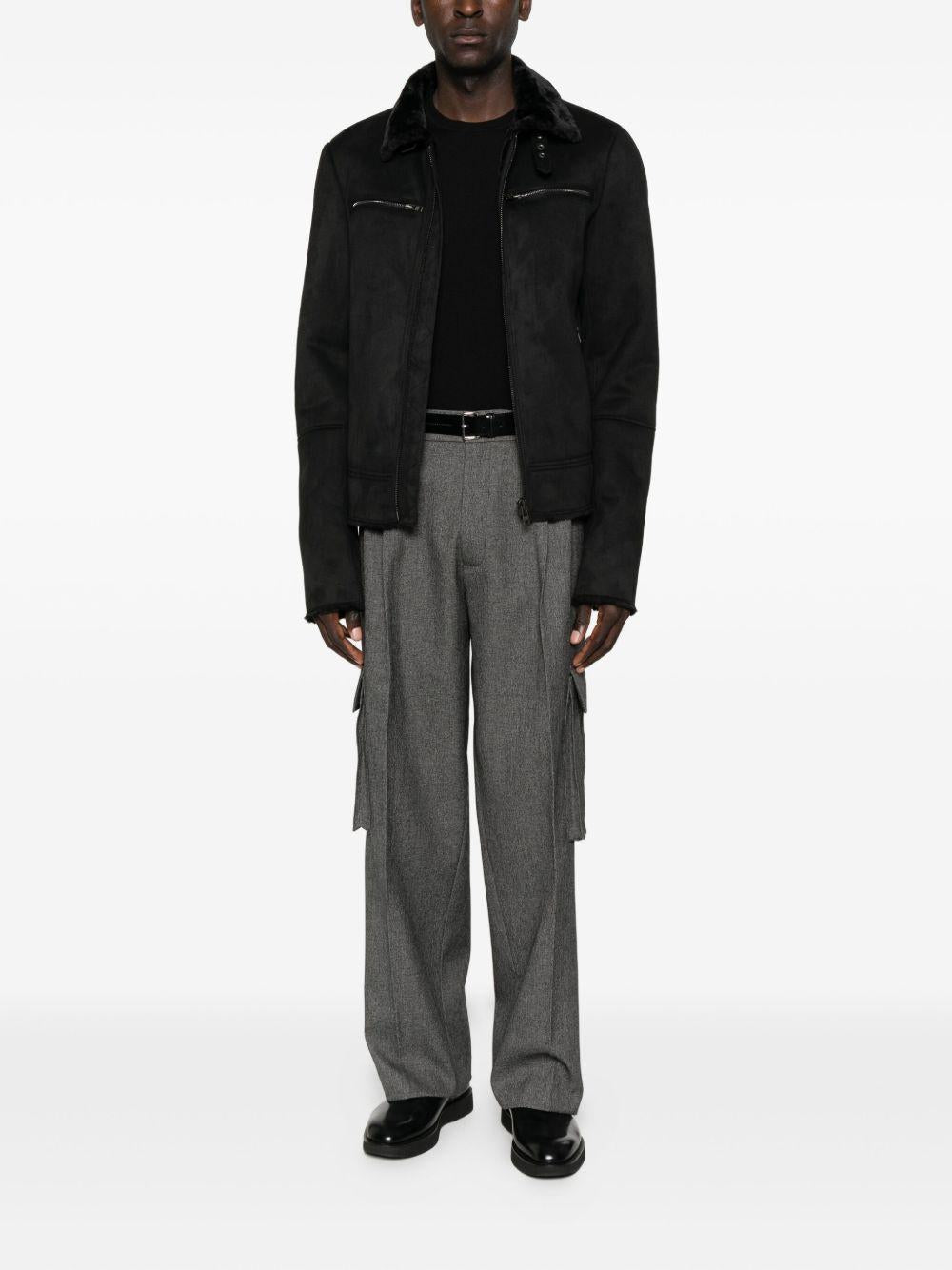 Pantaloni cargo sartoriali grigi 5P0545A683 S755 PATRIZIA PEPE 