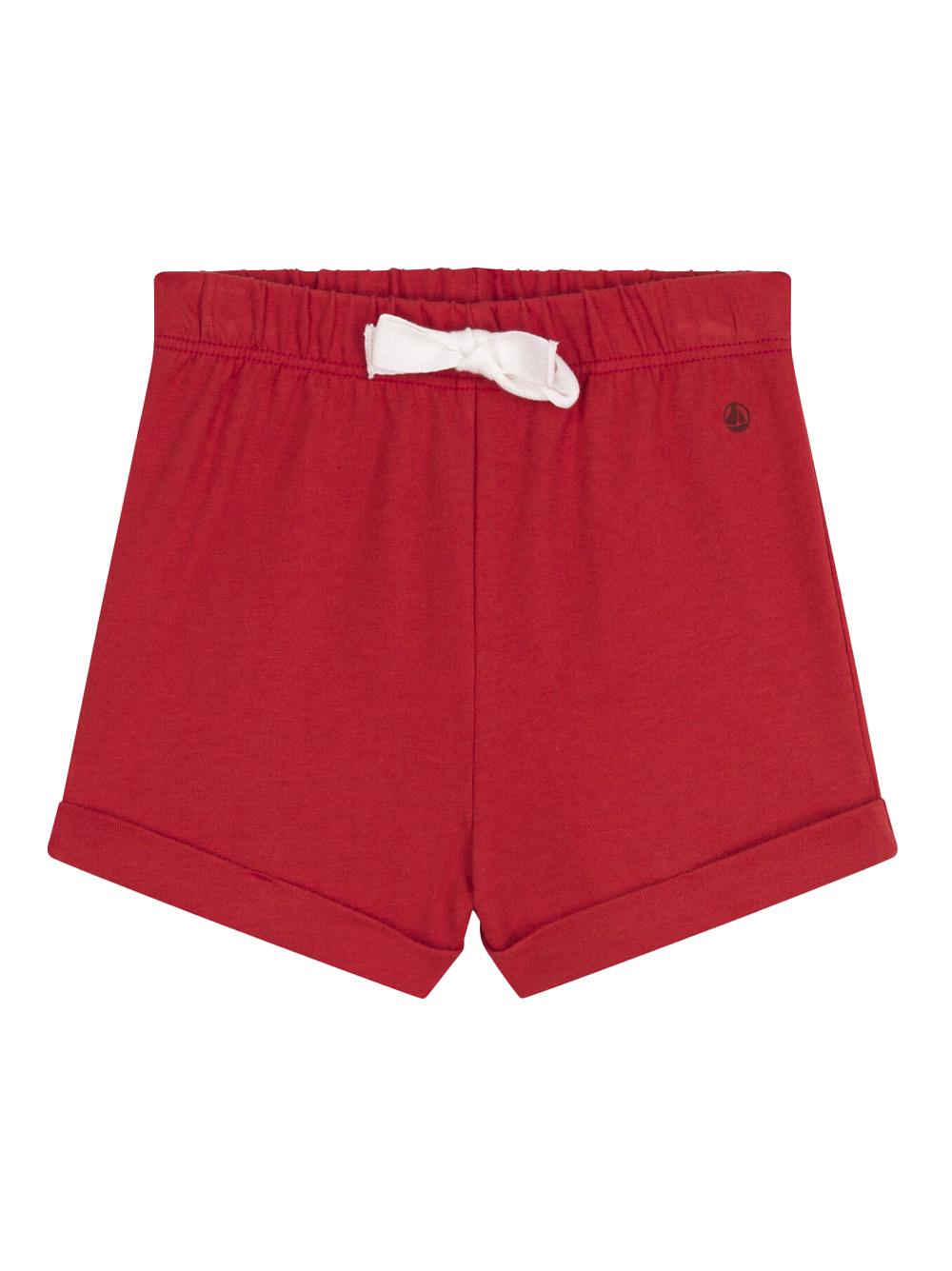 Bermuda rosso con fiocchetto