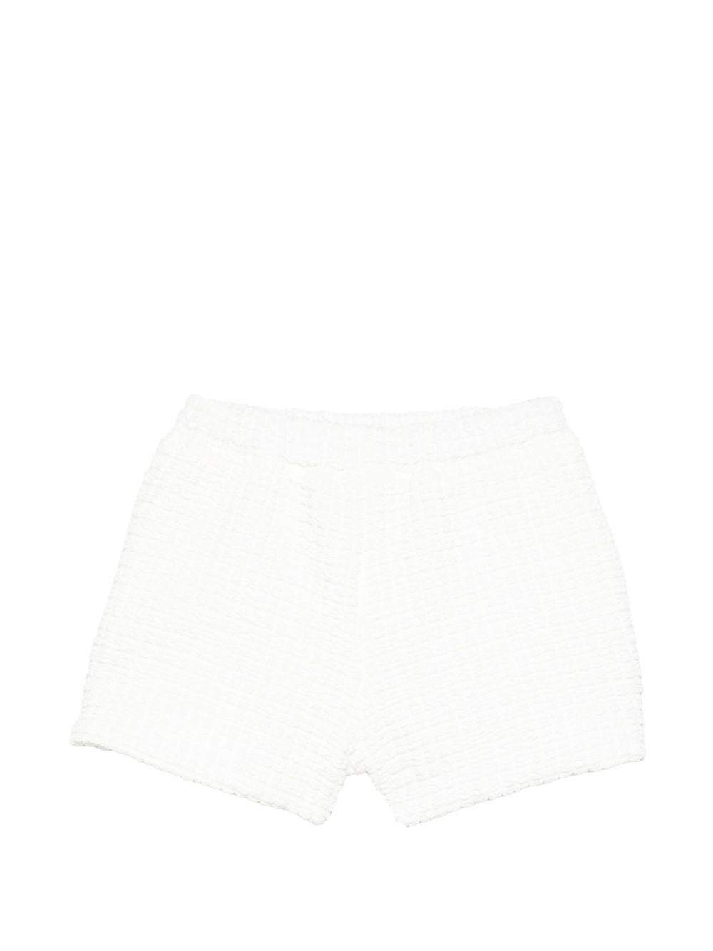 Shorts in viscosa con cintura elasticizzata DY6B39U0267 100 DOUDOU KIDS 