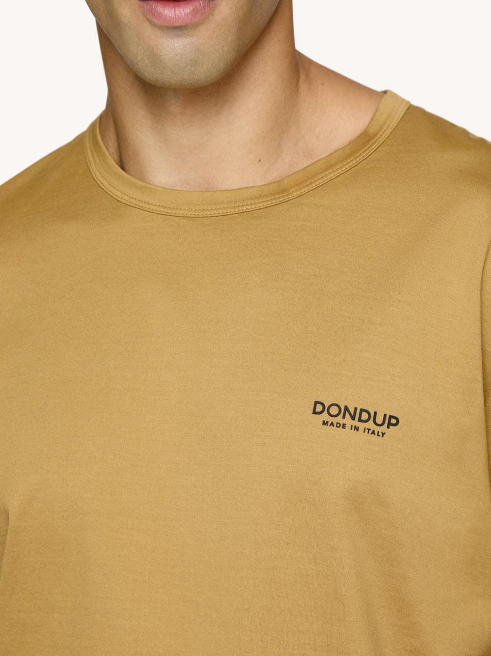 T-shirt basic biscotto mini logo petto US198JF0336UDU6DU 397 DONDUP 