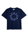 T-shirt con logo circolare
