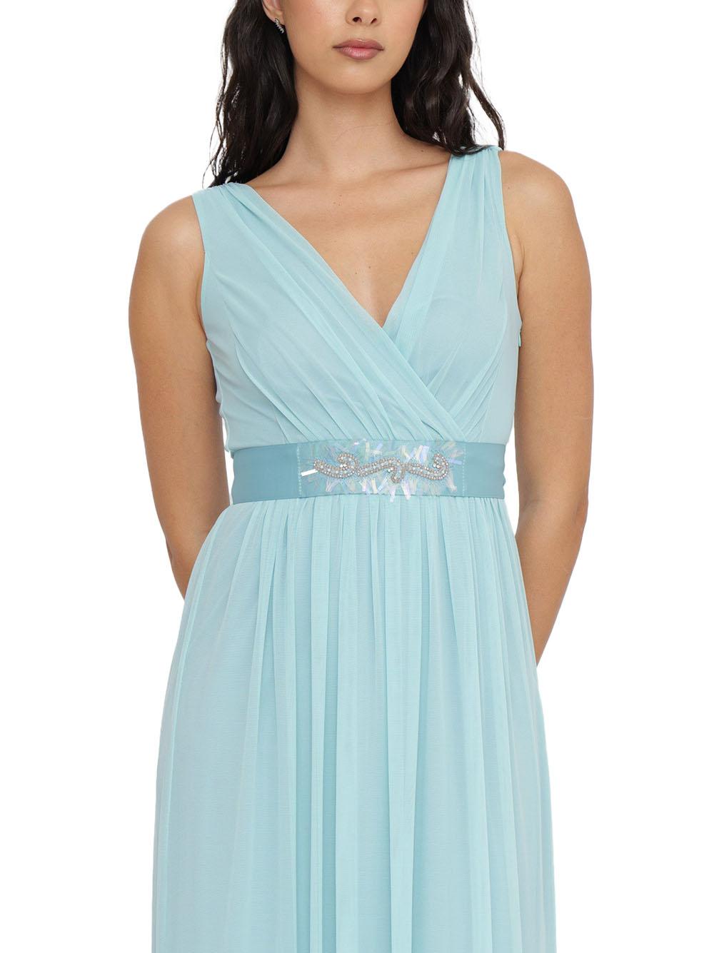 Abito alice in chiffon menta