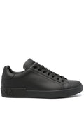 Sneakers in pelle con suola platform