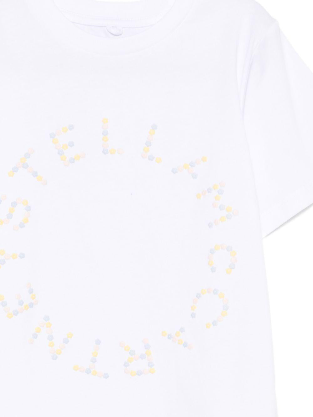 T-shirt in cotone girocollo TY8C71Z0434 100 STELLA MCCARTNEY KIDS 