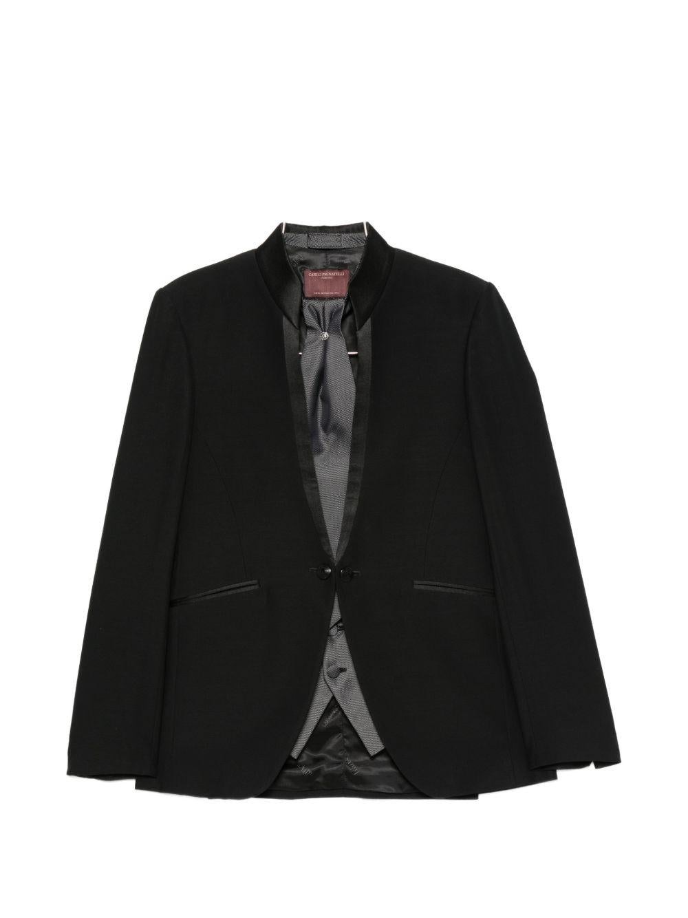 999 Abito Nero C/coreano C/accessorio 44JX145L107480 NERO CARLO PIGNATELLI 