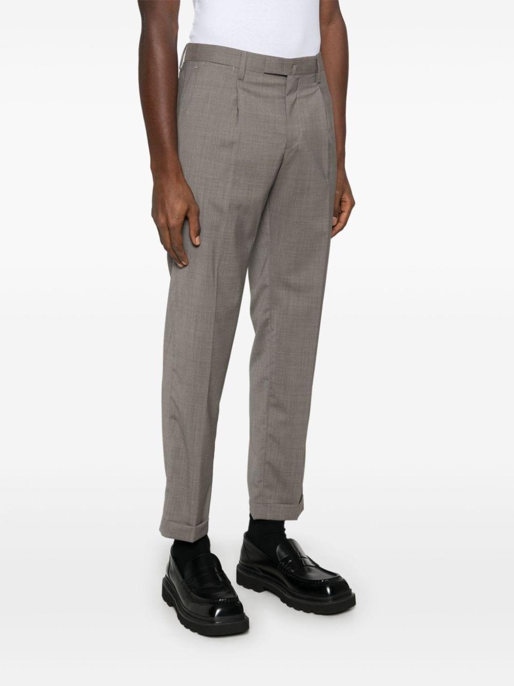 Pantalone tortora gamba affusolata BG21S324082 00036 BRIGLIA 