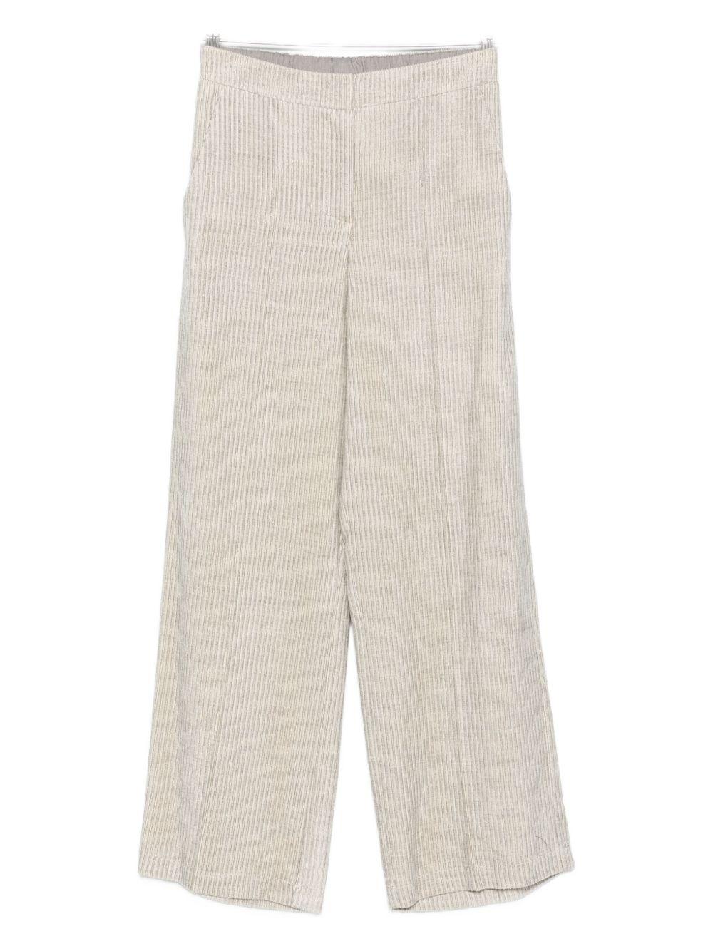 Pantaloni in Velluto a Coste Grigio Chiaro 165137A5053 PERLA ALYSI 