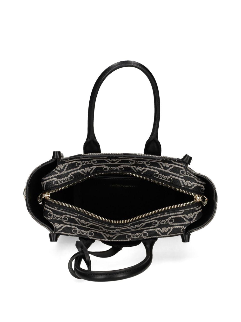 Borsa mini logo all-over nera EW000371AF11951 FC033 EMPORIO ARMANI 