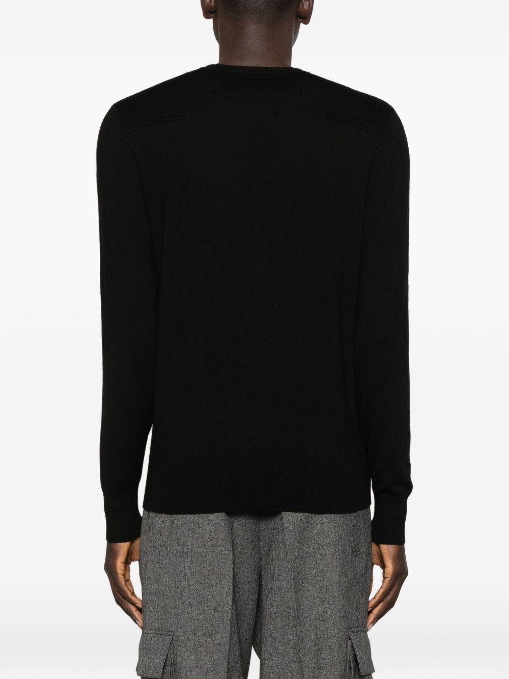 Maglione nero girocollo in lana 5K0166K124 K102 PATRIZIA PEPE 