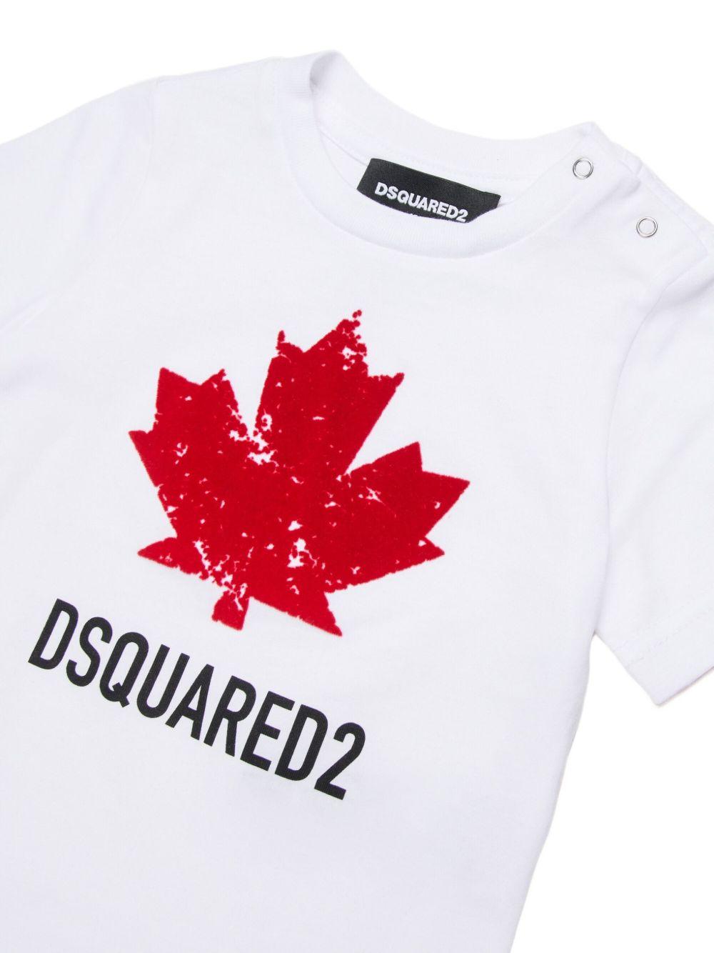 T-shirt con Logo DQ3112D00XM DQ100 DSQUARED KIDS 