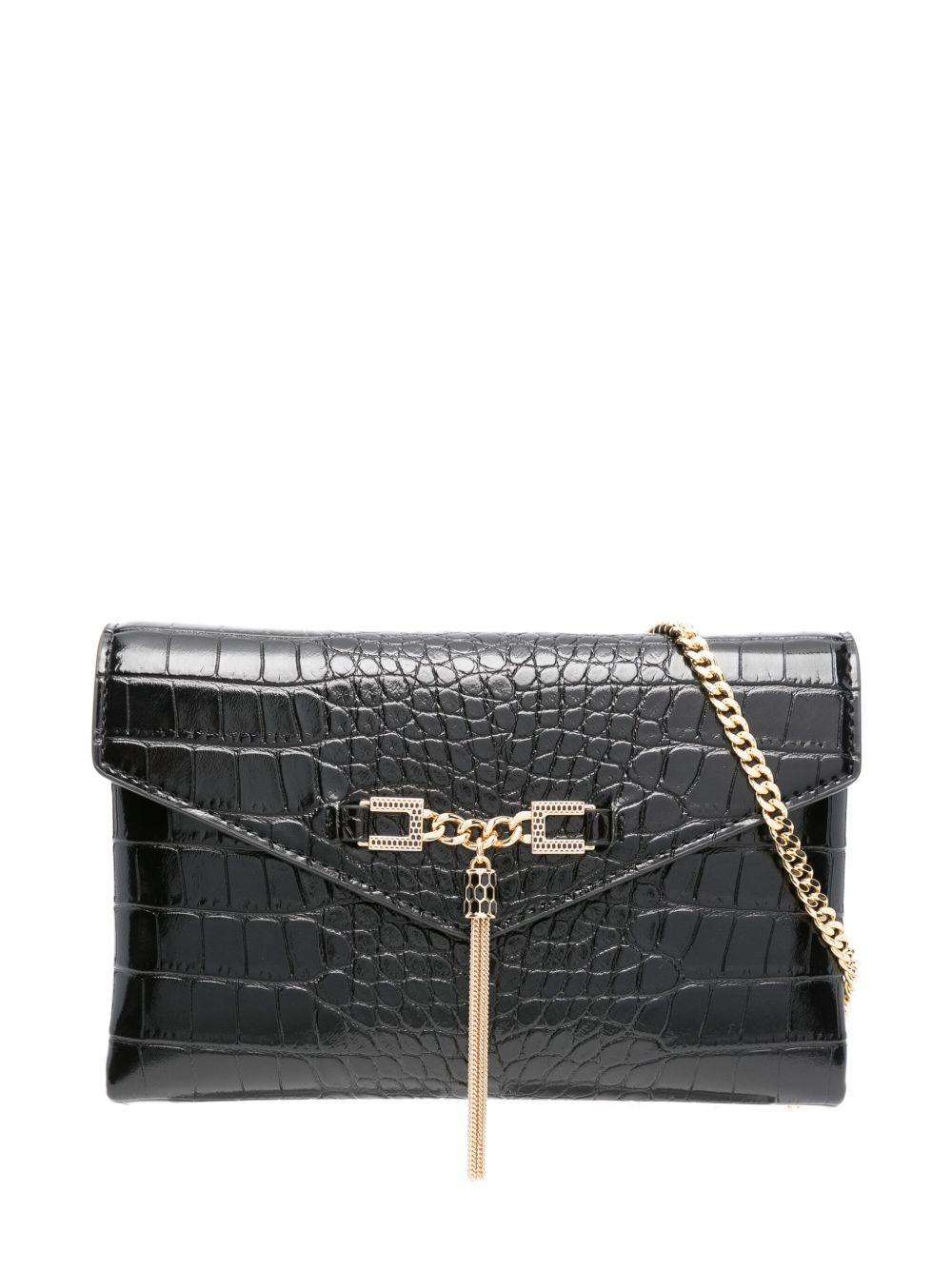 Clutch Effetto Coccodrillo con Catena Oro BS56A57E2 110 ELISABETTA FRANCHI 