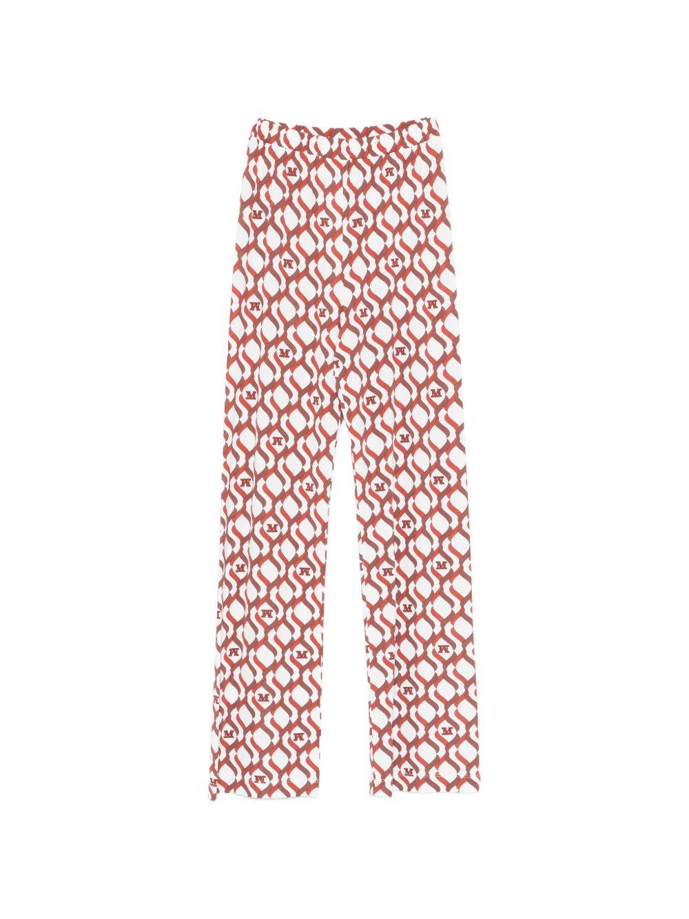 Pantaloni in viscosa con stampa geometrica 2616781029600 001 MAX MARA BEACHWEAR 