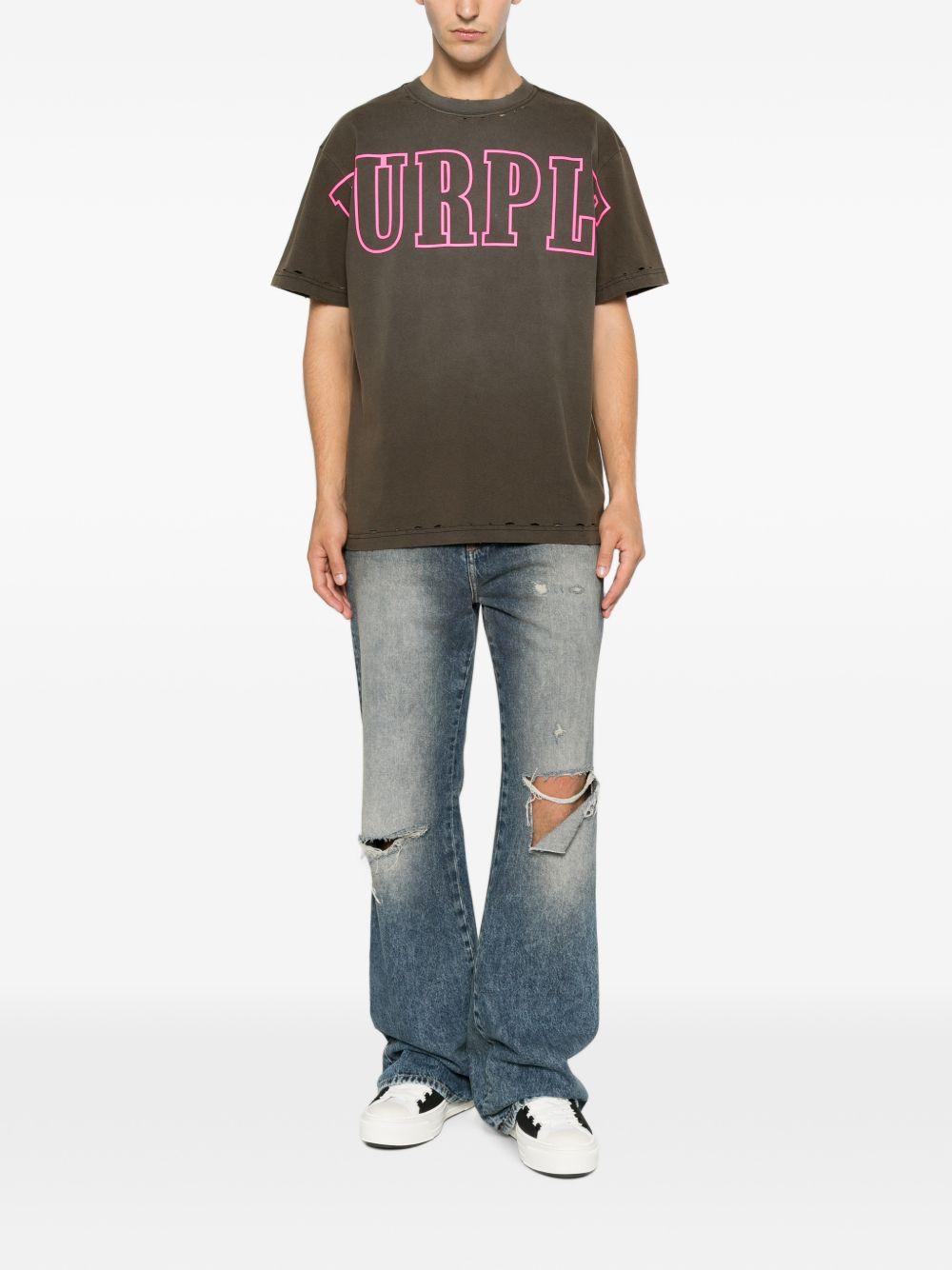 Hwt Jersey Ss Tee Black P117HWBR326 BLACK PURPLE BRAND 