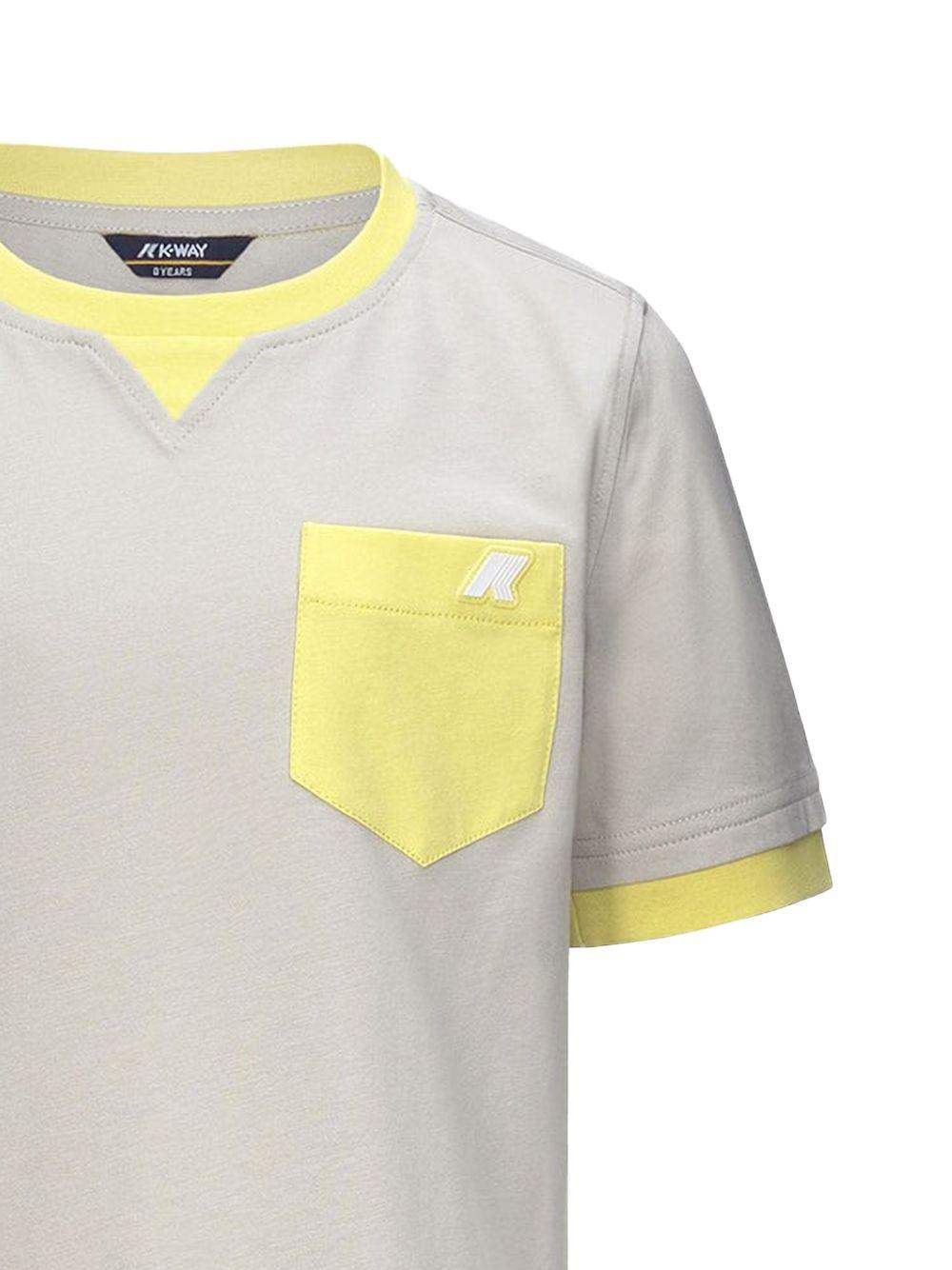 T-shirt p.sigur beige/verde lime K3135CW B0H K-WAY KIDS 