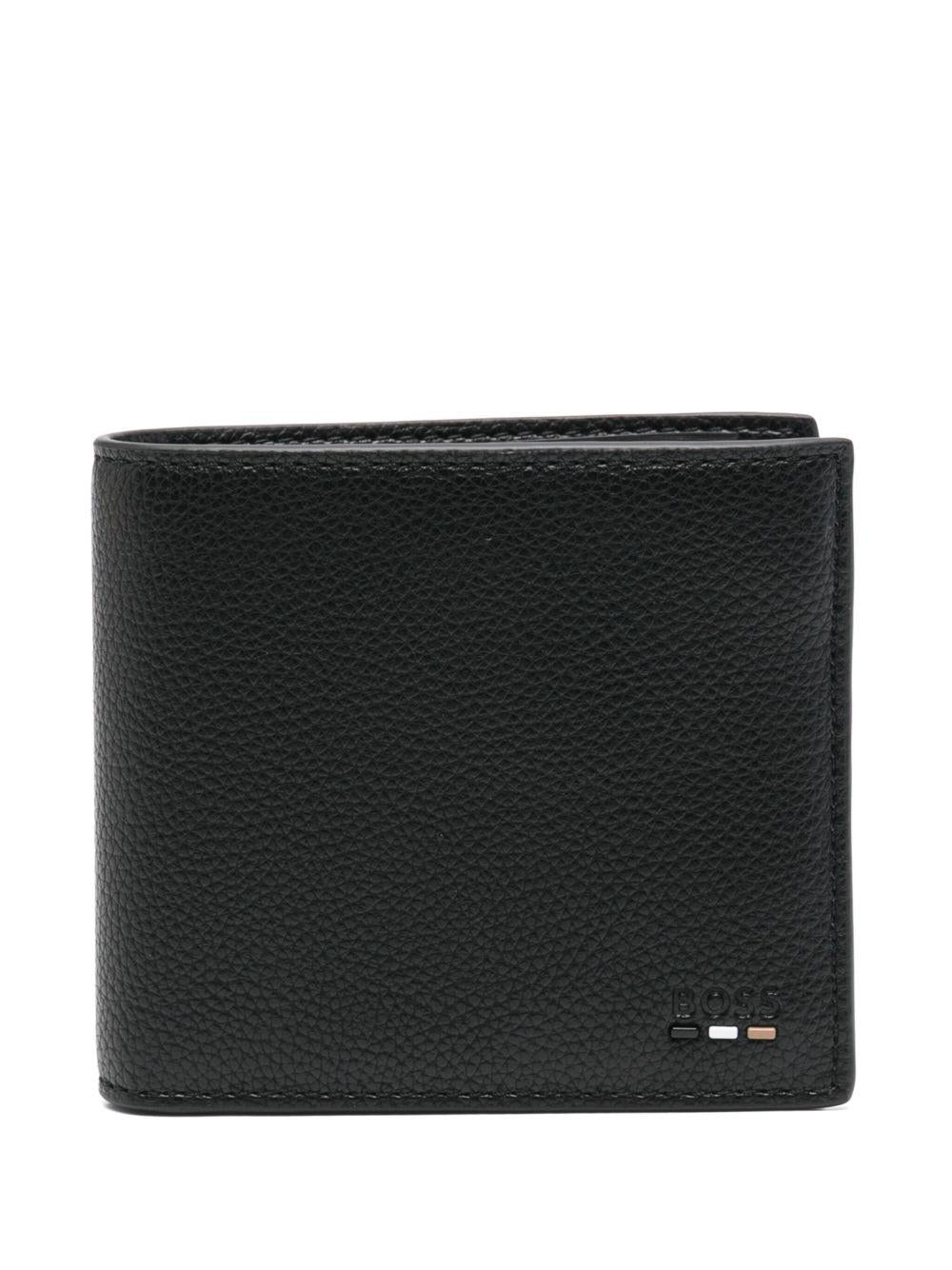 Portafoglio Nero Bi-Fold con Tasca Monete 50536511 001 BOSS 