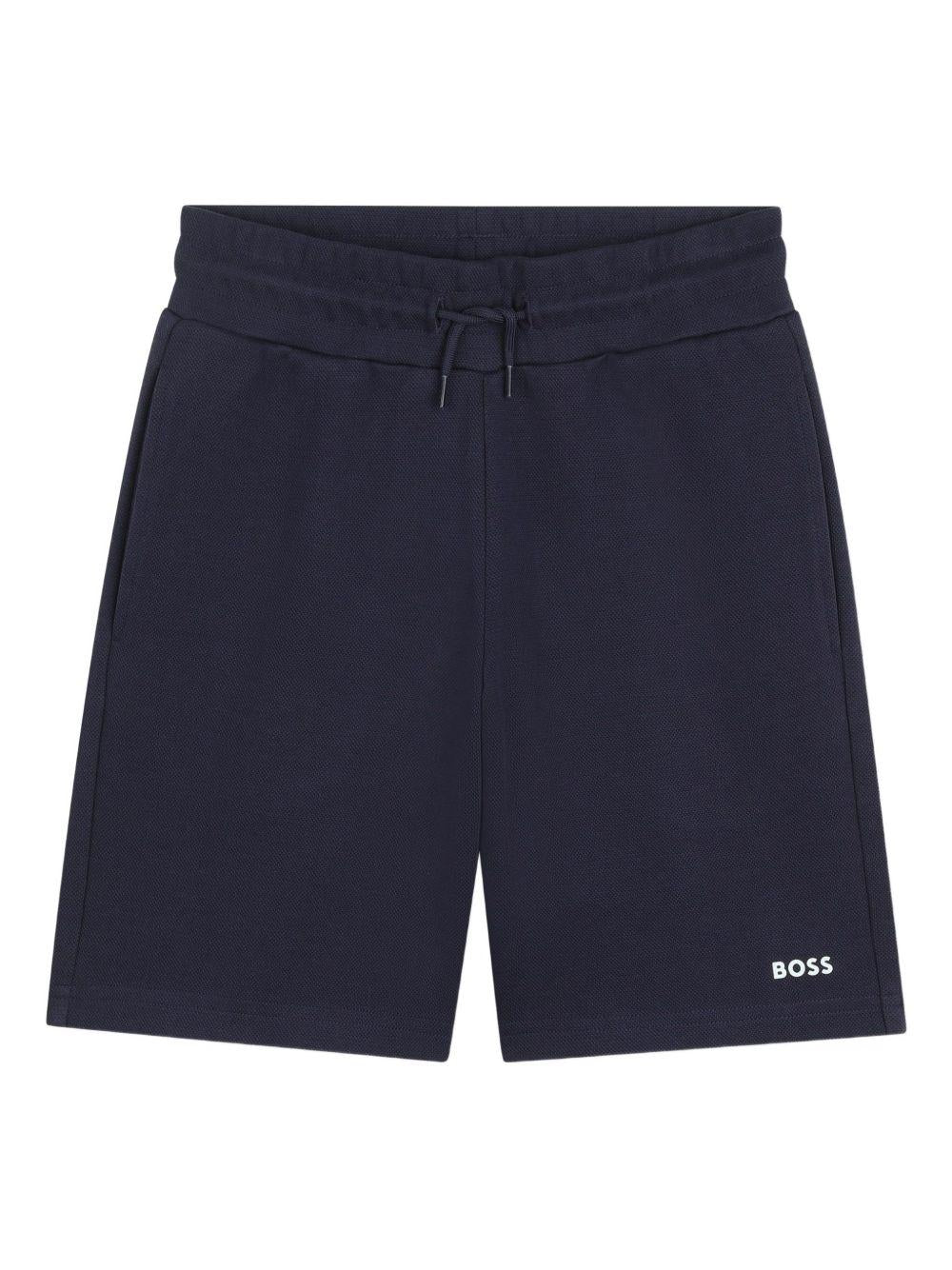 Completo t-shirt e shorts in cotone J53008 73K BOSS KIDSWEAR 