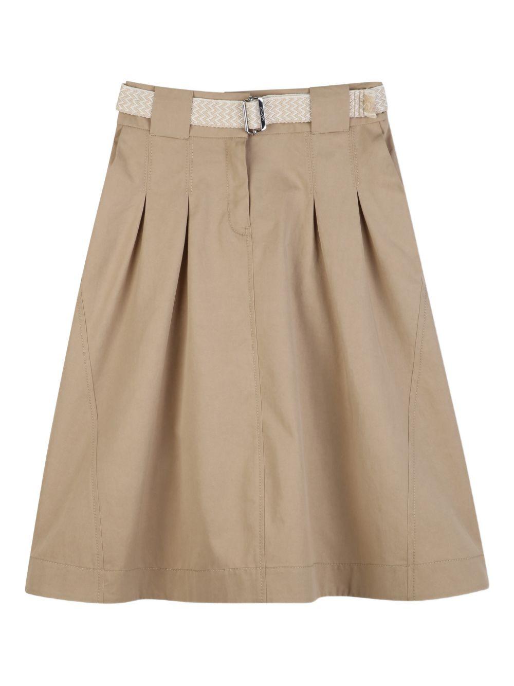 Gonna con cintura intrecciata N30351 209 LANVIN KIDS 