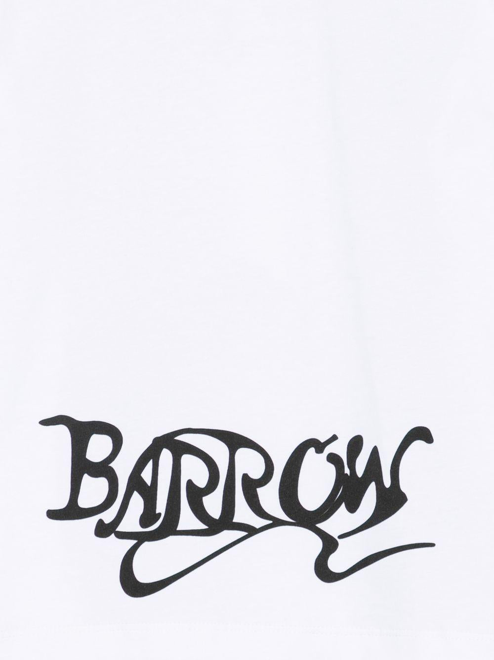 T-shirt in cotone con stampa S6BKJUTH075 002 BARROW KIDS 