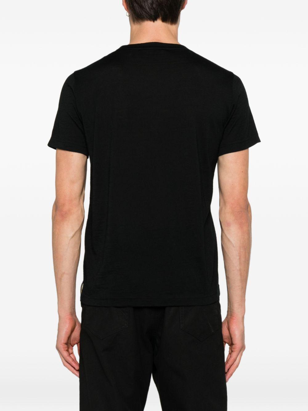 T-shirt girocollo nera maniche corte K61325W USY K-WAY 