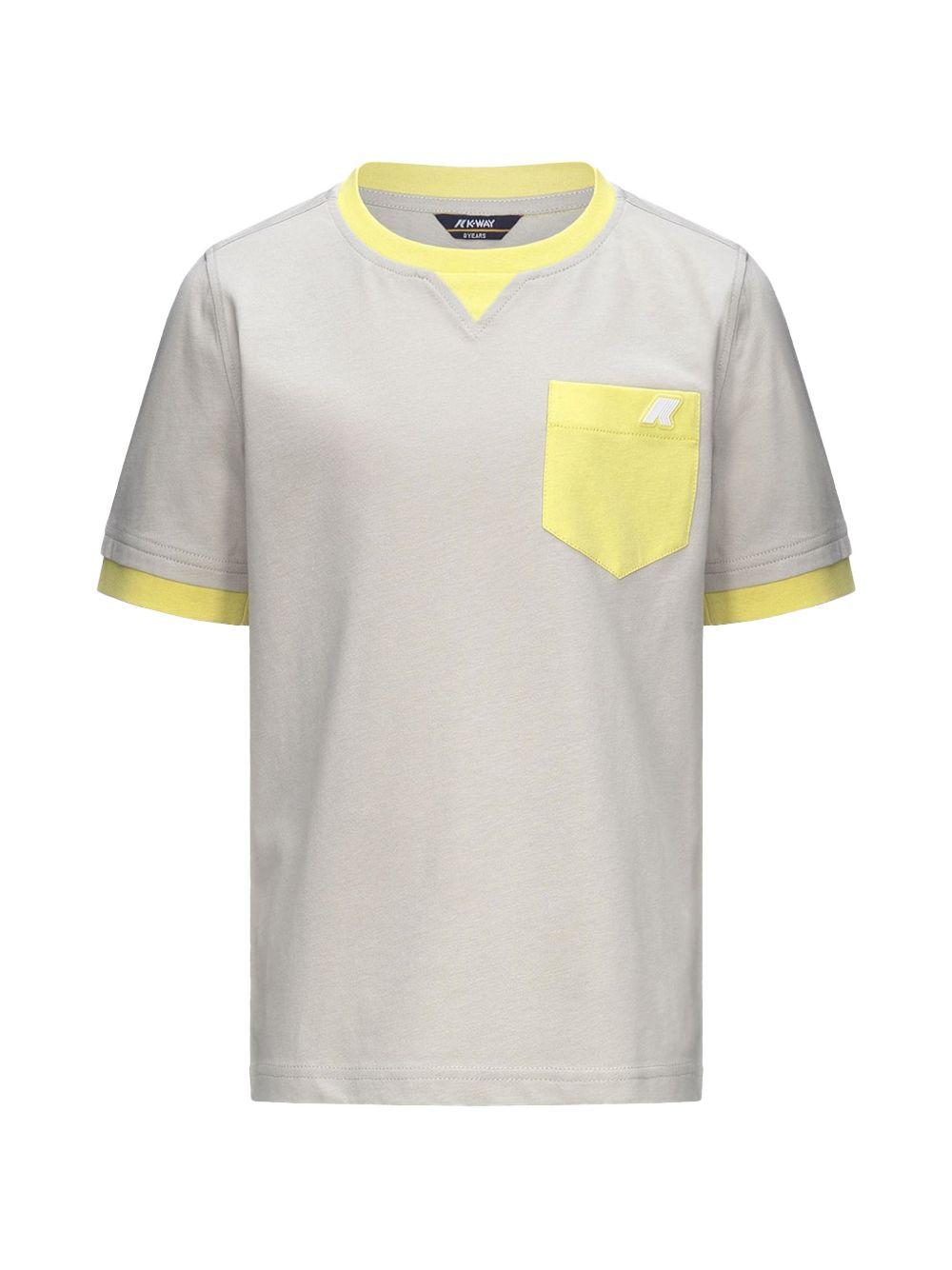 T-shirt p.sigur beige/verde lime K3135CW B0H K-WAY KIDS 