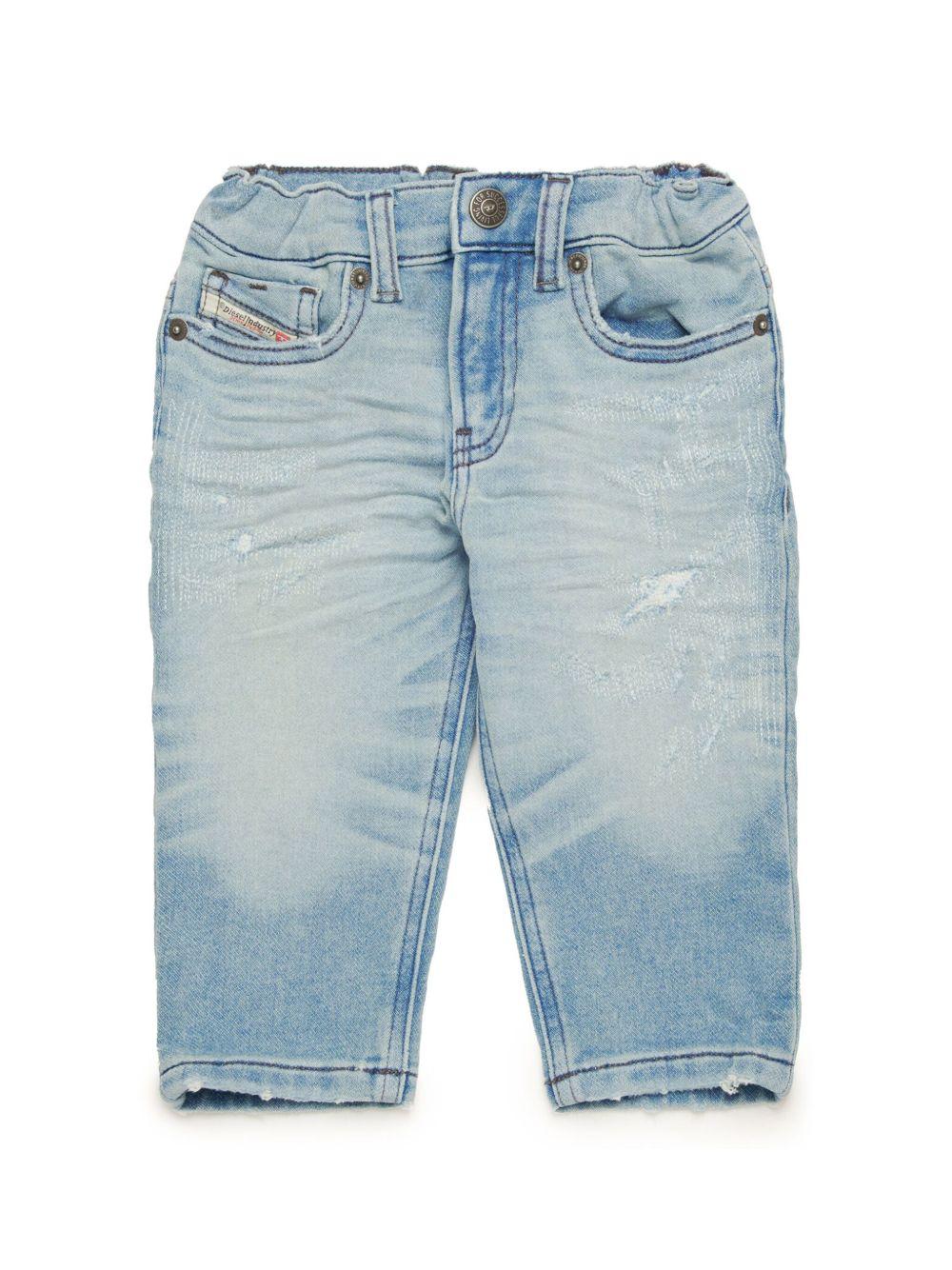 Jeans chiaro schiarito neonato