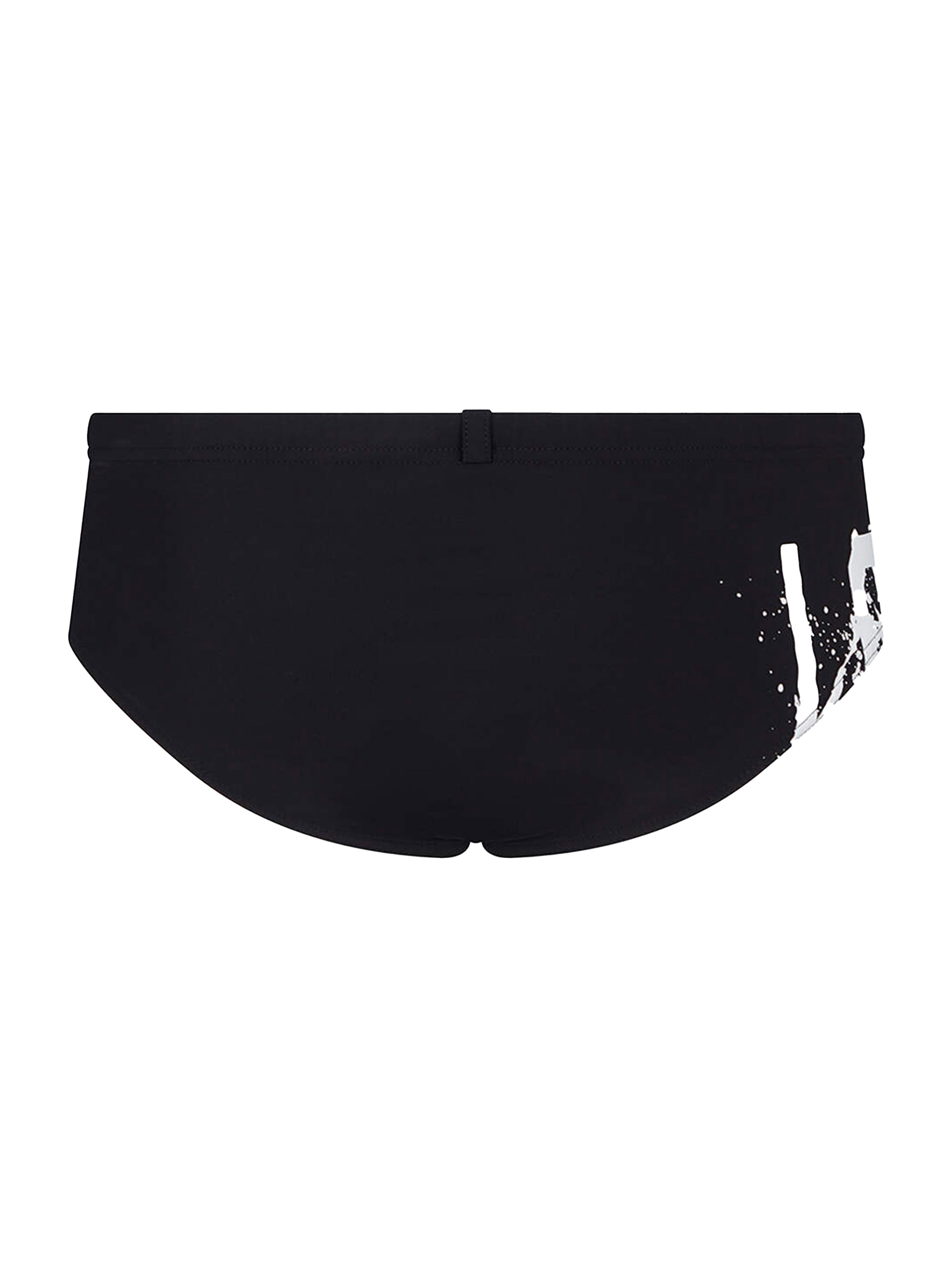 Costume slip icon splash swim brief nero/ bianco D7B2E5410 010 DSQUARED 