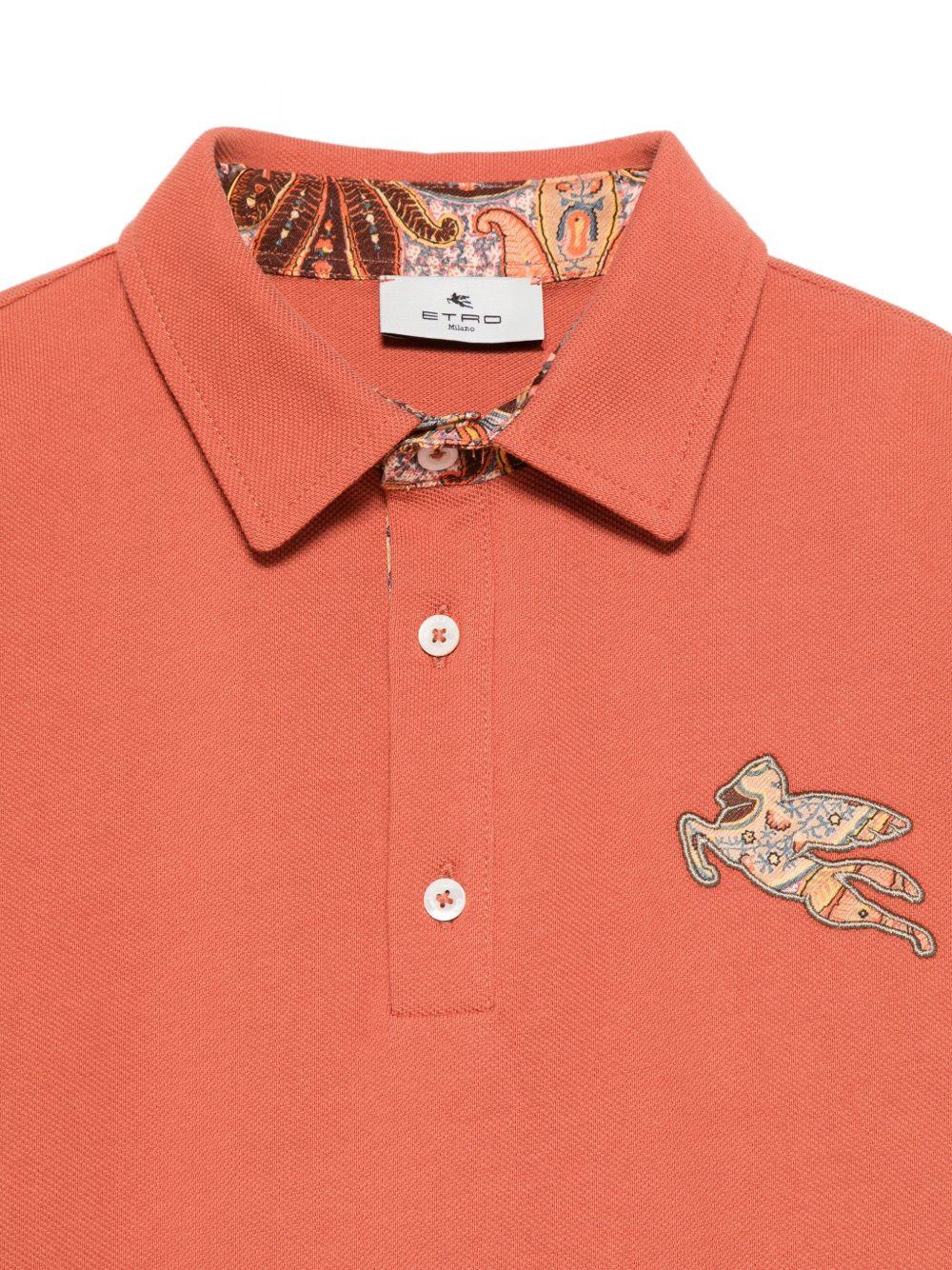 Polo con logo ricamato GY8P01Z0022 403 ETRO KIDS 