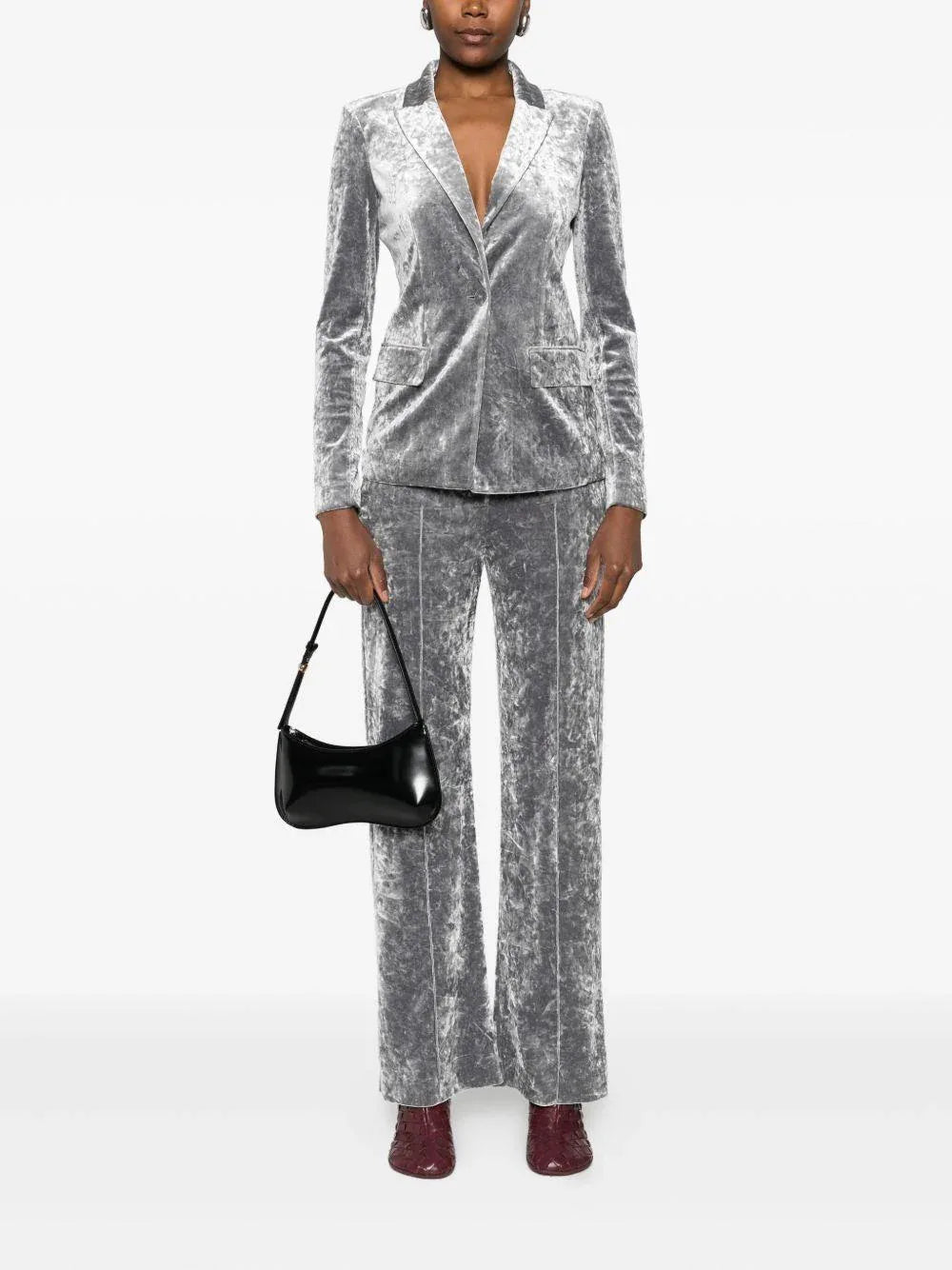 Pantaloni grigi in velluto - Preludio Moda