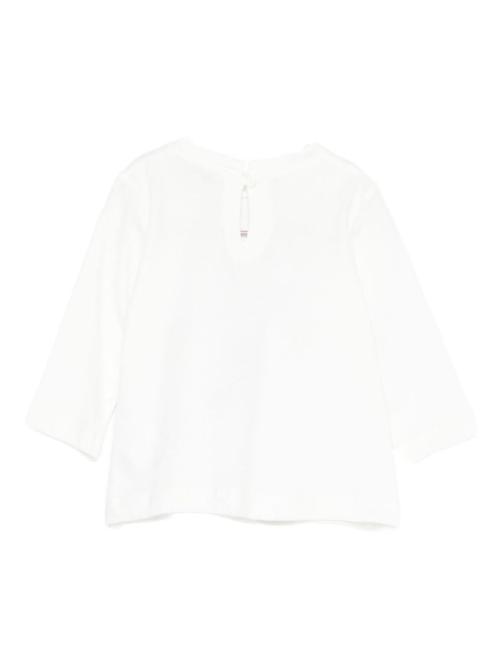 T-shirt panna con stampa Minnie 39F6106005 0001 MONNALISA KIDS 