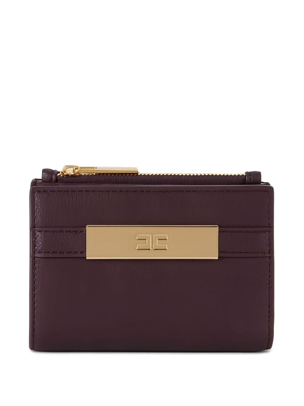 Portafoglio Merlot con Zip e Placca Logo PF61A56E2 EA4 ELISABETTA FRANCHI 
