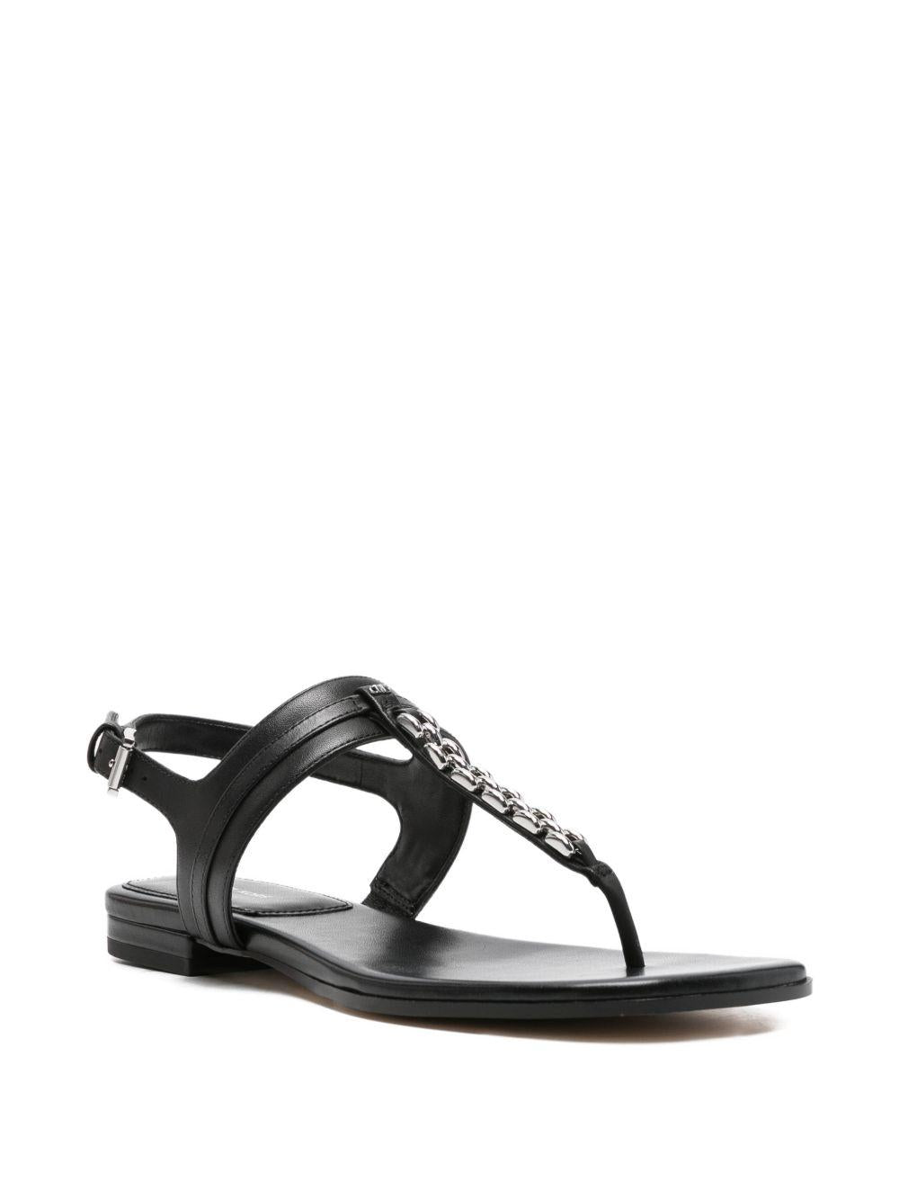 Sandali flat in pelle con catena 40S6MCFS1L 001 MICHAEL KORS 