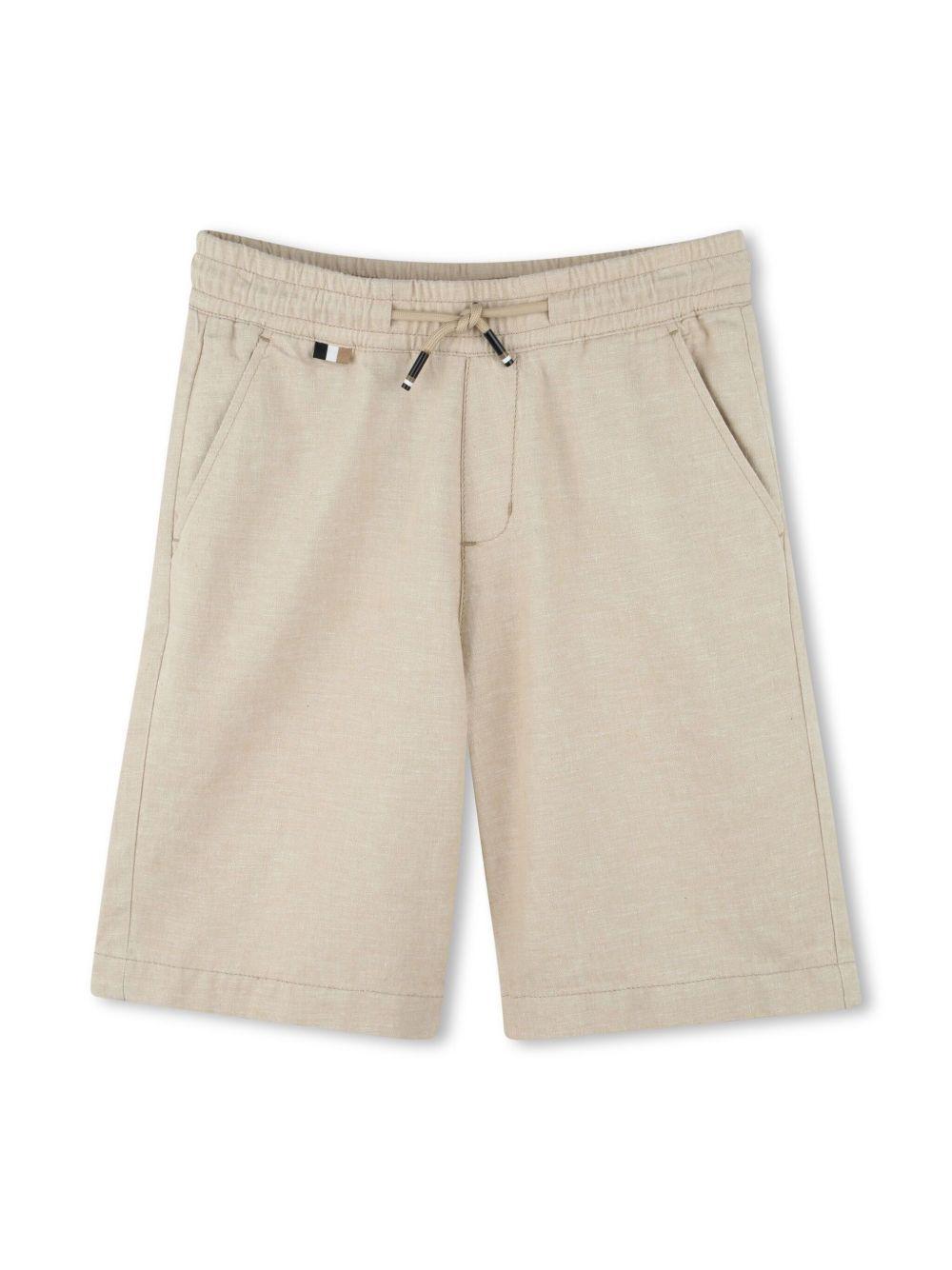 Bermuda elasticizzato beige