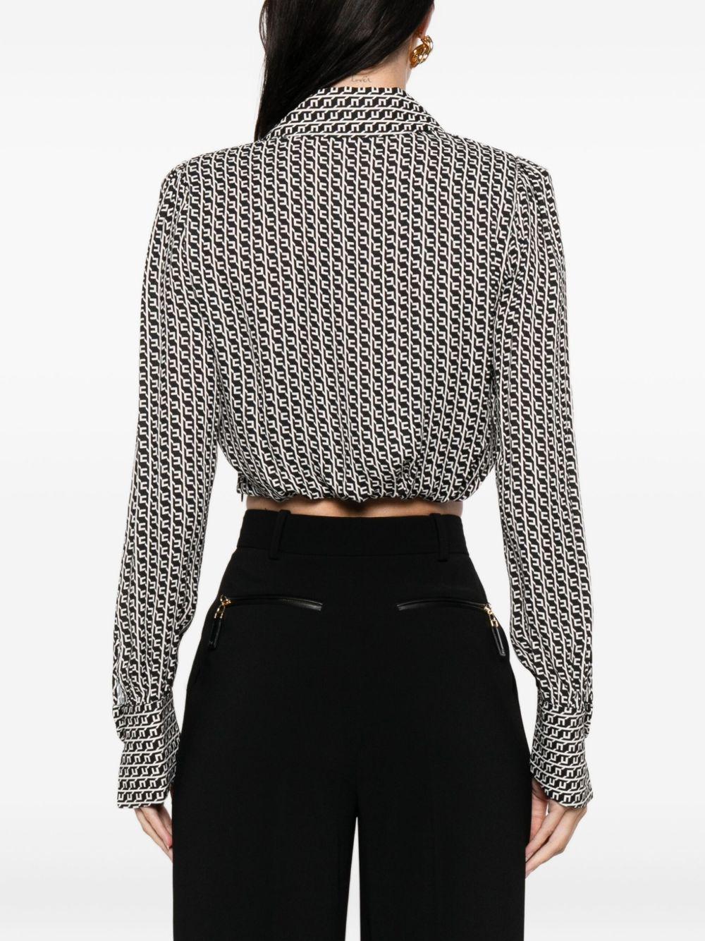 Top con Stampa Geometrica CAS0256E2 EF3 ELISABETTA FRANCHI 
