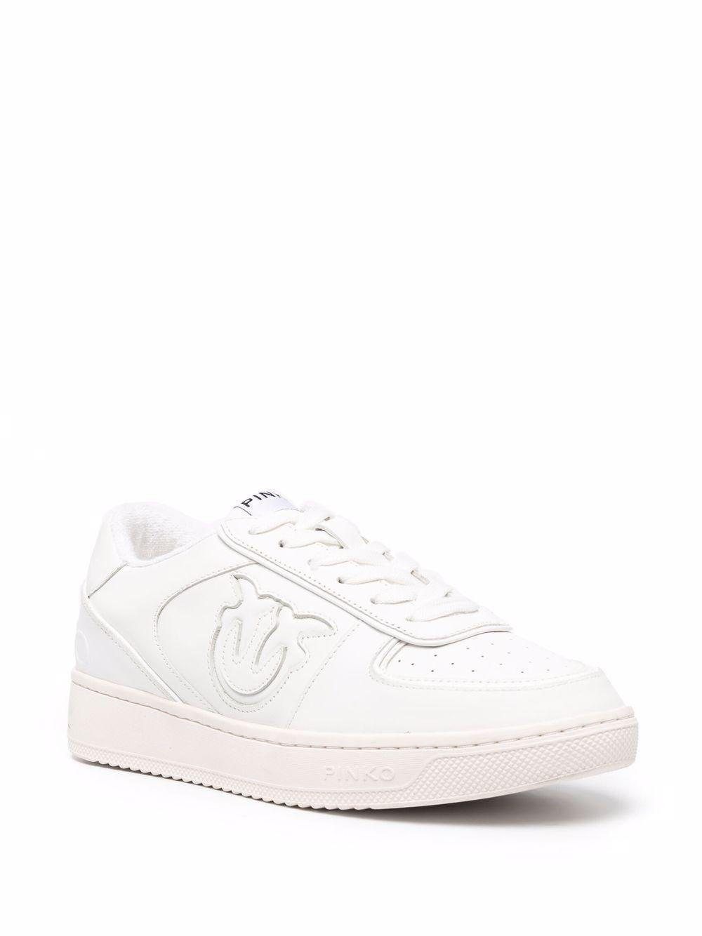 Sneakers bianca in pelle logo Love Birds inciso