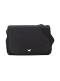 Black Mom Bag with Logo Plaque