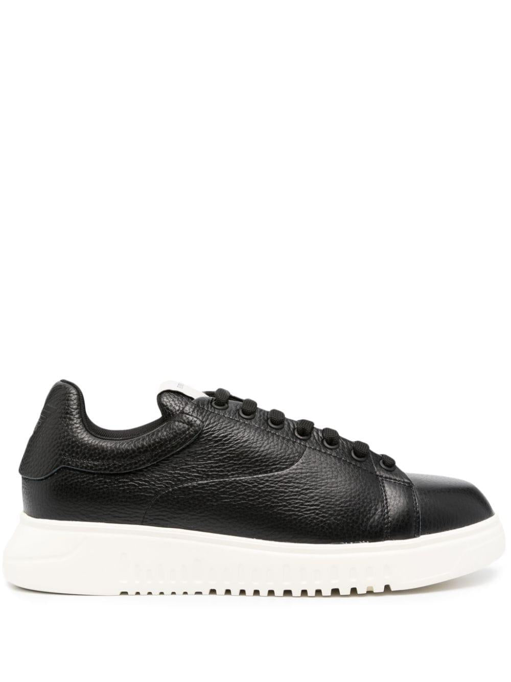 Sneakers in pelle bottolata nera X4X264XF768 00002 EMPORIO ARMANI 