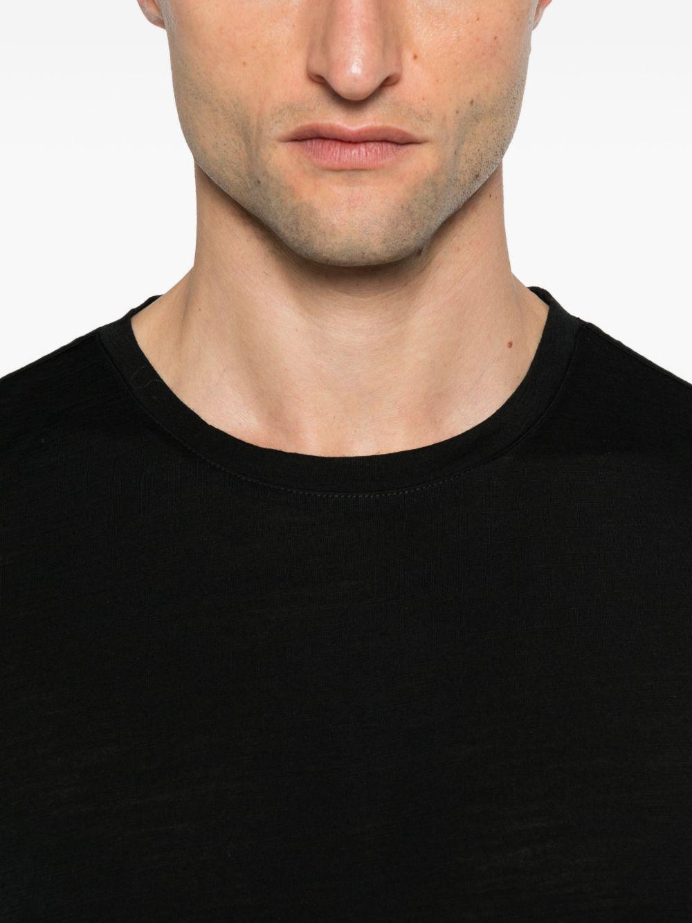 T-shirt girocollo nera maniche corte K61325W USY K-WAY 