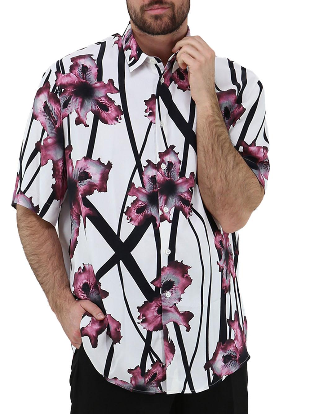 Camicia bianca con fantasia floreale 5C0312A093 F4L8 PATRIZIA PEPE 