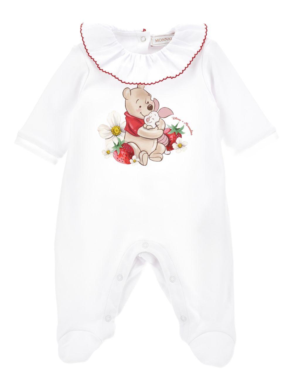 Tutina con colletto ricamato 35G2077084 0099 MONNALISA KIDS 