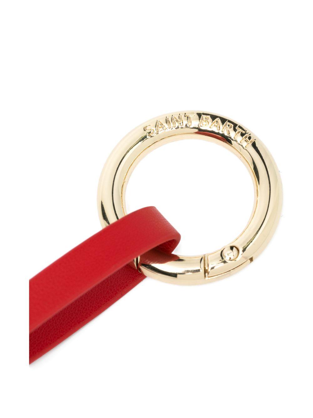 Portachiavi in pelle a forma di cuore BCHARM01 01875L MC2 SAINT BARTH 