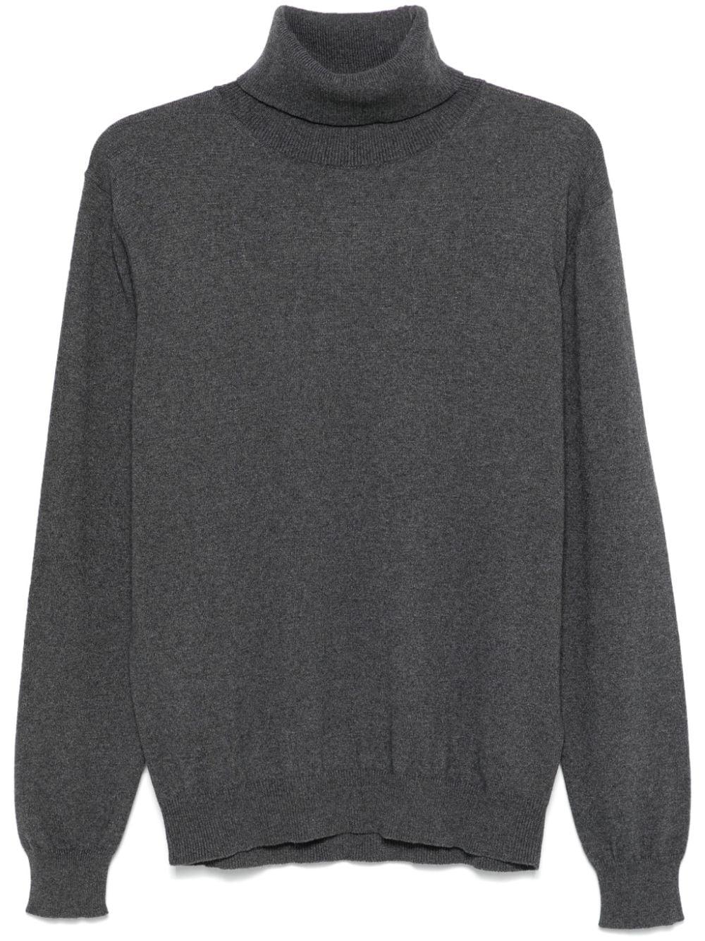 Dolcevita grigio placchetta sul retro UT194M00895002 909 DONDUP 