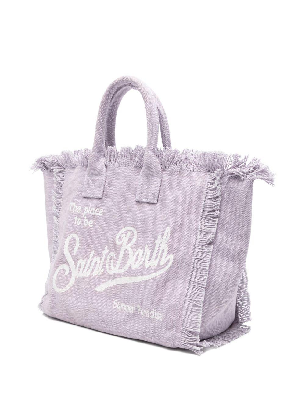 Borsa mare in cotone con frange COL0001# 02562L MC2 SAINT BARTH KIDS 