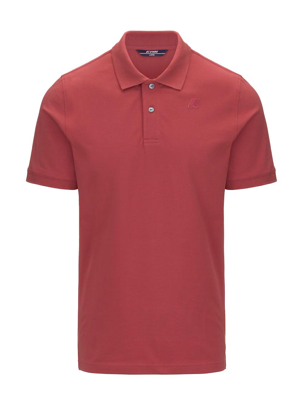 Polo amedee pique rossa K5127BW 703 K-WAY 