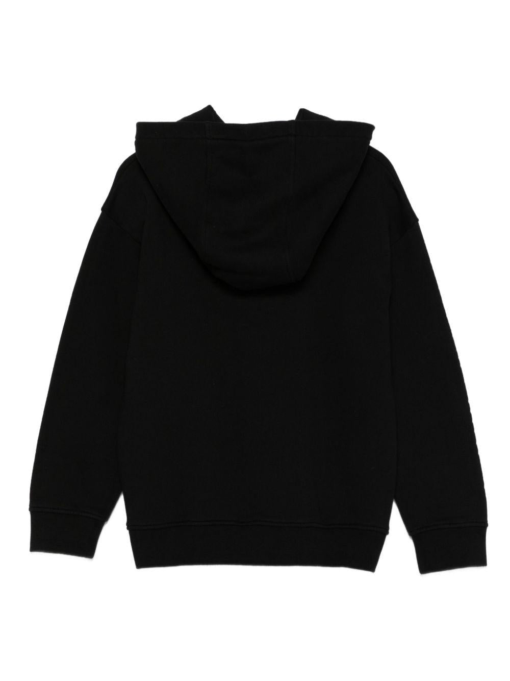 Felpa Nera con Cappuccio e Logo Ricamato TX4C40Z0453 961 STELLA MCCARTNEY KIDS 