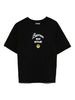 T-shirt a Maniche Corte con Ricamo Teddy Bear