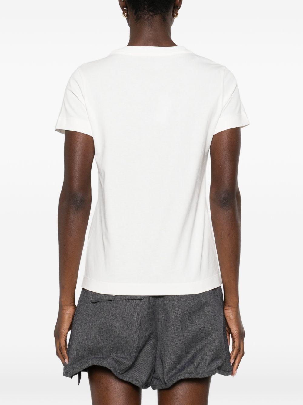 T-shirt girocollo in cotone 100355A339 Z05 PINKO 