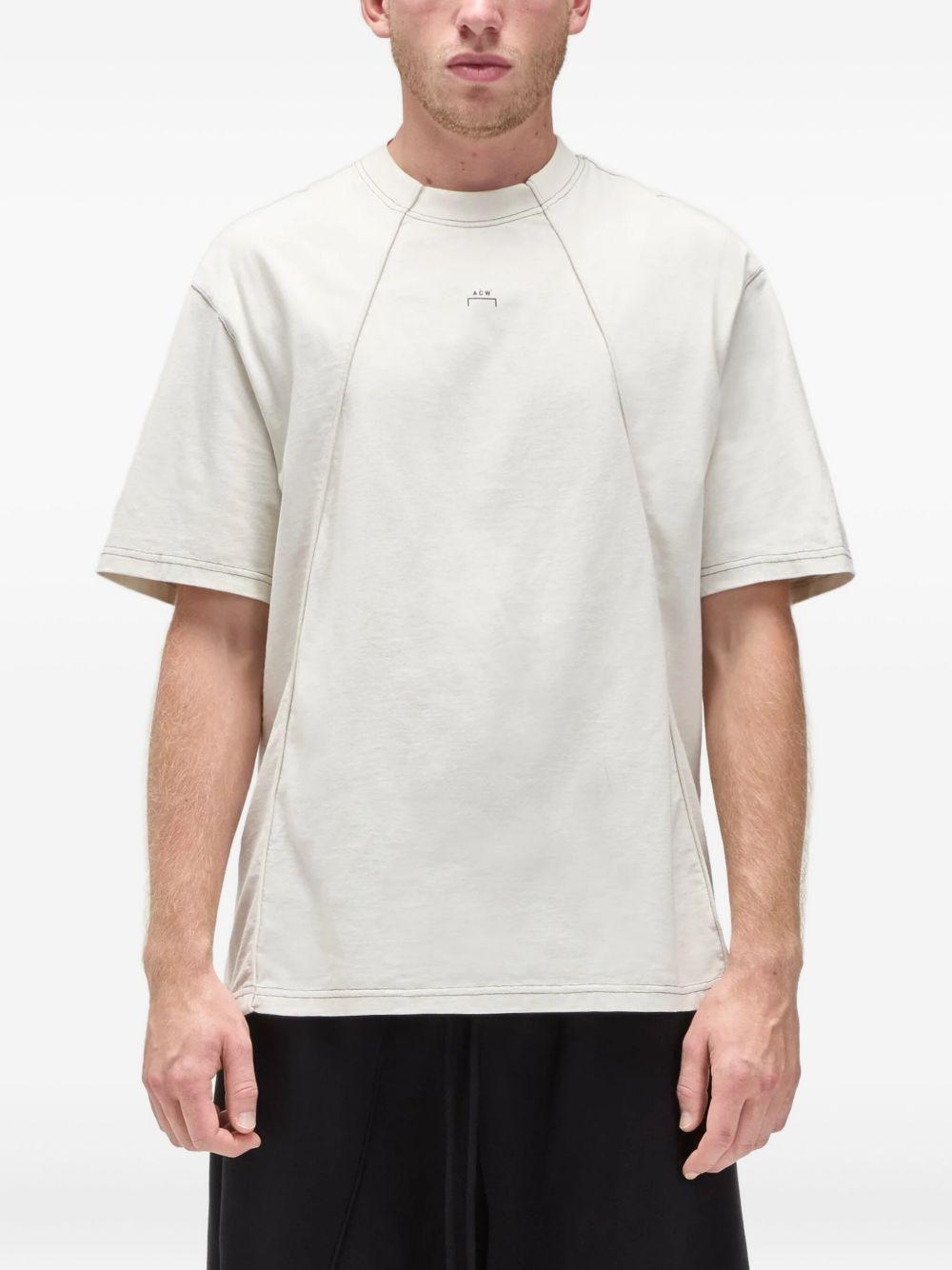 T-shirt a maniche corte con cuciture a vista ACWMTS230 BONE A-COLD-WALL* 