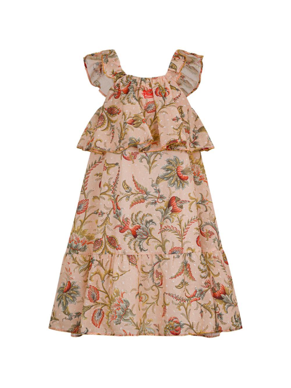 Abito a balze con spalline volant GY1C02M0082 458MC ETRO KIDS 