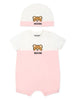 Set neonato beige e rosa mini teddy (2pz)